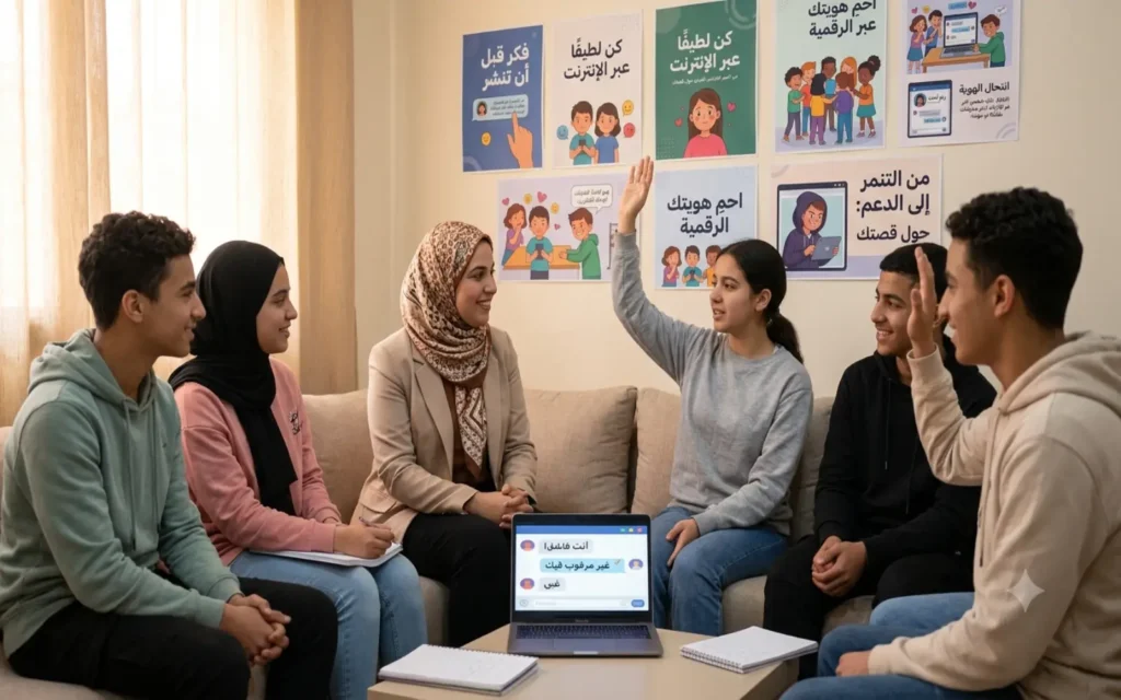الحوار المفتوح والدعم الميداني لحماية الطلاب من الخطر الرقمي والتنمر الإلكتروني